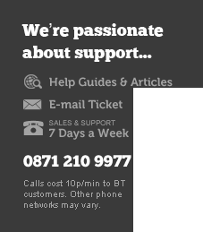 We're passionate about support...